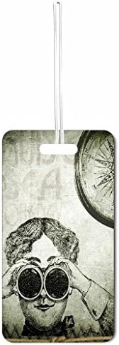 Steampunk Art Print Max Wilder TM Set of 2 Double-Sided Luggage Identifier Tags Made in the U.S.A.
