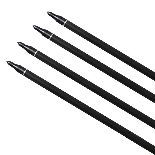 image for Huntingdoor 32-Inch Carbon Arrows with 4-Inch Feather Fletching Replac