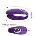 Liwez U-Shaped Electronic Couple Love Stimulation Promote Toys Multi-Speed Bed Sport Self-Amusement Tool Rechargeable Silicone(Purple)