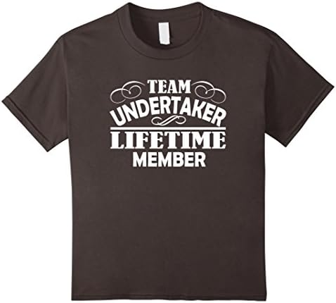unisex-child Team Undertaker Lifetime Member Funeral Director T-Shirt 8 Asphalt