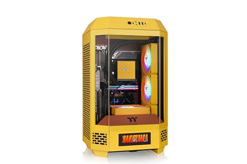 Thermaltake Tower 250 mITX Mini Tower; 2x120mm CT Fans Included; 360mm Radiator Support; 360mm GPU Clearance; Dual Chamber; Butter Caramel; CA-1Z9-00SMWN-00