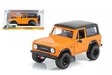 NEW 1:24 W/B JADA TOYS JUST TRUCKS COLLECTION - ORANGE 1973 FORD BRONCO Diecast Model Car By Jada Toys