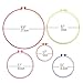 Caydo 5 Pieces Embroidery Hoops Multicolor Plastic Cross Stitch Hoop, 4.7 Inch to 10.8 Inch for Embroidery and Cross Stitch