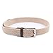 Canvas Elastic Fabric Woven Stretch Multicolored Braided Belts 2041-Beige-M