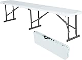 Lifetime 80305 6 ft Fold in Half Bench White 0.9 x 0.5 in Leg Tubing view 4
