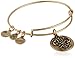 Alex and Ani Fleur de Lis III Expandable Rafaelian Gold Bangle Bracelet