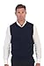 Gioberti Mens V-Neck Cotton Solid Sweater Vest