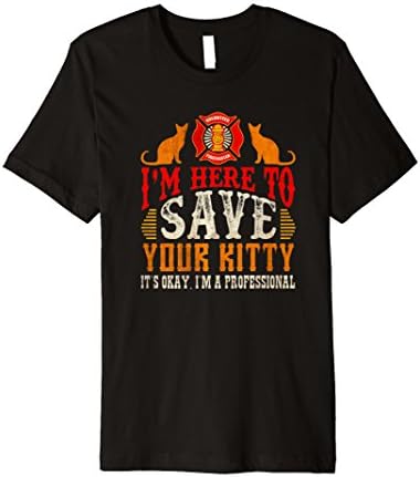 "Save Your Kitty" Graduation Rescue Firefighter T-shirt