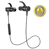 KUNSTWORKER Bluetooth Headphones, Wireless 4.1 Magnetic Earbuds APT-X Stereo Earphones, Built in Mic, IPX5 Waterproof ,CVC 6.0 Noise Cancellation Noise for Gym Running Workout