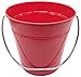 ITALIA 6-Pack, Size 5.6 X 6 Color Red, Quality Metal Bucket,1.5 Quart 6-Pack
