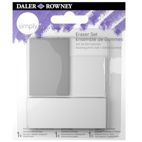 Simply Lot de 3 gommes