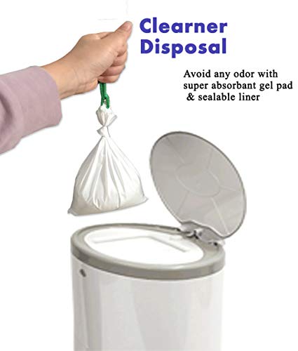 Medokare Medical Grade Urinal Bag - 20 Pee Bags, Superior Absorbent Pad, Portable Emergency Disposable Urinal Toilet, Road Trip Essentials Car Sickness Travel Vomit Bags, Odor Reducing for Men, Women