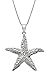 Honolulu Jewelry Company Sterling Silver Textured Starfish Ocean Sea Life Necklace Pendant with 18