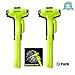 KOLTGOO Car Safety Hammer Emergency Escape Tool Life Saving Survival Kit 2 Pack Fluorescent Color Car Window Glass Breaker and Seat Belt Cutter