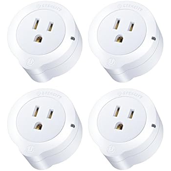 Etekcity VeSync Smart Plug, 4 Pack Mini WiFi Outlets, Works with Alexa, Google Home & IFTTT, Remote Control from Anywhere, WiFi Energy Monitoring with Schedule Function, No Hub Required, ETL Listed