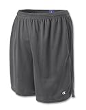 Champion Men's Long Mesh Short With Pockets,Granite Heather,XXLARGE