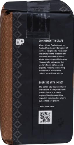 PEET’S COFFEE, DARK ROAST GROUND COFFEE, 100% ARABICA COFFEE – FRENCH ROAST 10.5 OUNCE BAG