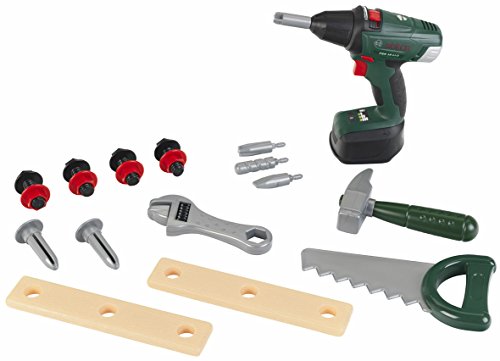 Theo Klein 8520 Bosch Tool Box I with lots of tools I Incl. Battery-Powered Cordless Screwdriver with Light and Sound I… – Bild 4
