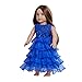 Doll Clothes(Blue Sheers Cake Dress for 18 Inch Dolls)