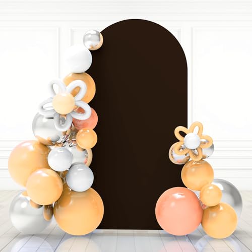Babenest Brown Wedding Arch Backdrop Cover
