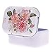 Keyzone 1pc Lovely Flower Iron Tin Storage Bag Gift Mini Jewelry Box Decor Card Pill Case