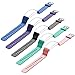 Letsfit Replacement Bands for Fitness Tracker ID132 ColorHR，Adjustable Replacement Straps, Replacment Accessory Bands(Black, Blue, Green, Pink, Purple)
