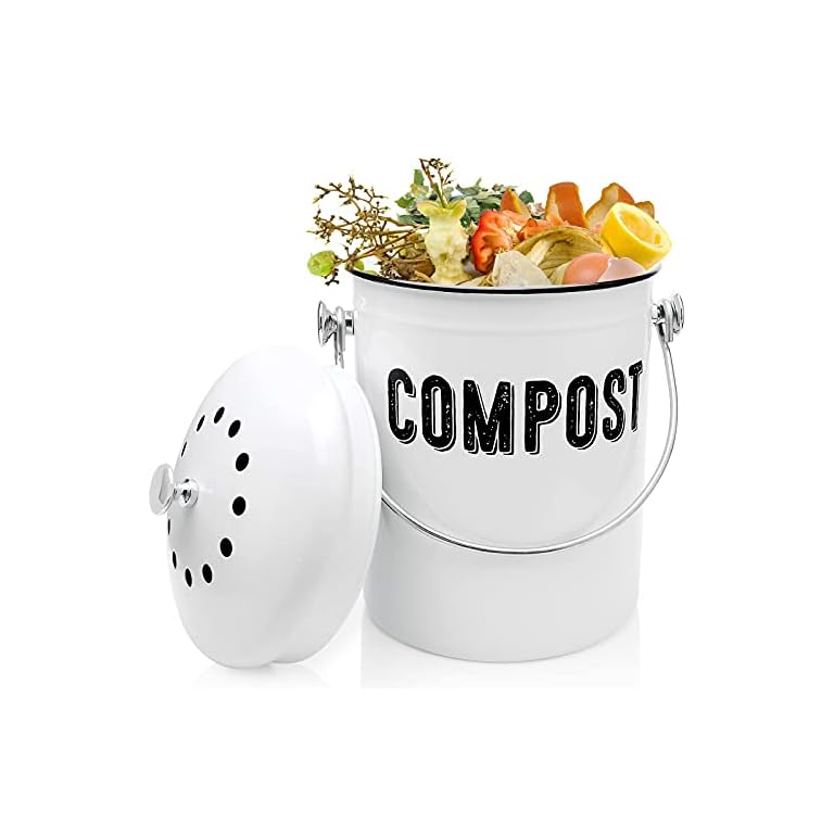 THVGUL KMusculo Compost Bin Indoor Compost Bucket with Smell Filters