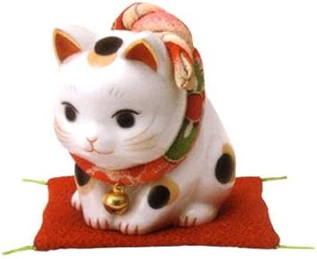 Amazon 彩絵ふく福おじぎ猫 中 Novel 置物 オブジェ 通販