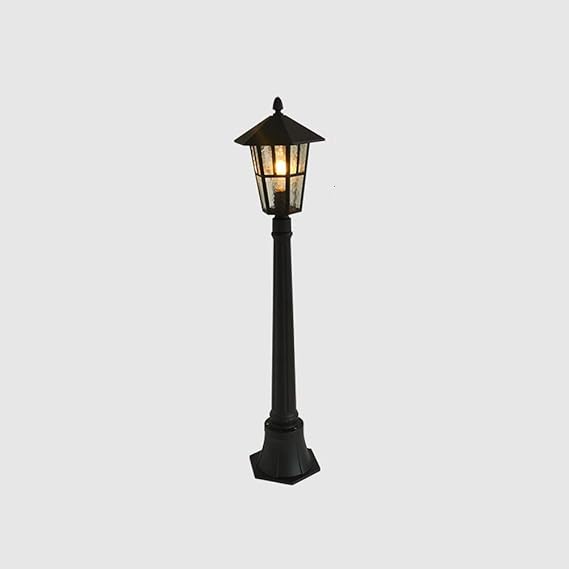 JNMDLAKO Victoria Outdoor Hochpol Säule Lampe Retro Villa Garten