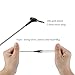 Tennmak MMCX Cable Detachable Earphones Replacement Cable for Shure SE215 SE315 SE425 SE535 SE846 UE900 Headphones (Black/no Mic)