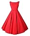 iLover Women's Classic Vintage Audrey Hepburn Style Rockabilly 1950's Evening Party Wedding Dress