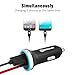 BitTrendx, Dual Fast iPhone 8 Car Charger 4.8A/24W Smart Apple Lightning With LED Indicator for iPhone X 8 Plus 7 Plus 6S Plus SE 6 Plus 5 5S 5c iPad Pro Air Mini 2 3 4 and Extra USB (Black)