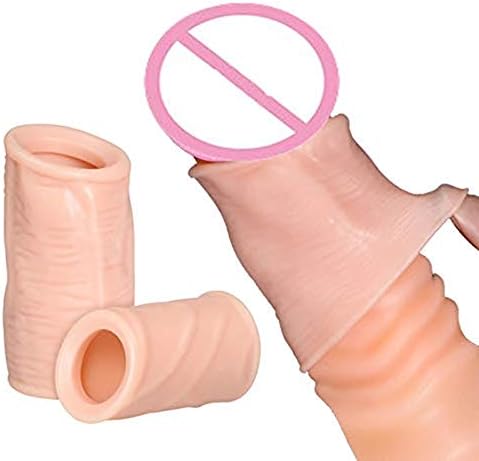 HLHappying701 Ultra-Thin Crystal Silicone Expander Male Toy Sleeves for Men