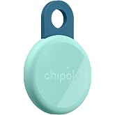 Chipolo LOOP &ndash; Rechargeable Bluetooth Tracking tag (Ltd. Ed.: Morning Mist) | Item Locator for Keys &amp; Bags, Compatible with Apple Find My or Find Hub on Android with Out of Range Alerts &amp; Call Your Phone