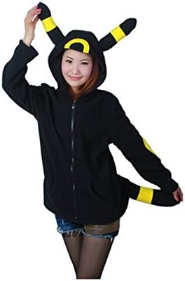 Koveinc Cosplay Costume for Black Pokemon Umbreon Kigurumi Hoodie
