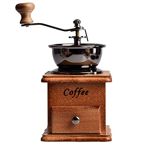 Meet World Retro Manuelle Kaffeemühle Klassische Handmühle Antike Handkurbel Kaffeemühle Mit Einstellbaren Gang…