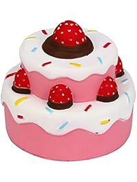 Stress Reliever Strawberry Cake,Two Years,Slow Rising Squishies Slice Jumbo Squeezing Cake Toy Cream Scented Slow Rising Hand Wrist Toy