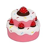Stress Reliever Strawberry Cake,Two Years,Slow Rising Squishies Slice Jumbo Squeezing Cake Toy Cream Scented Slow Rising Hand Wrist Toy
