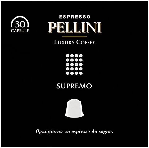 Pellini Luxury Supremo Nespresso Compatible Coffee Capsules - 30 per pack (0.66lbs)