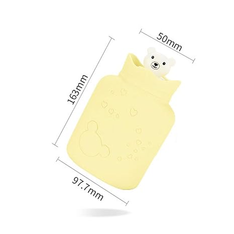 Agua Caliente Bolsa Silicona Oso Regalo con Tejido Funda Portátil ...