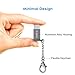 Micro USB to USB C Adapter (6 Pack),Type C Keychain Charger for Samsung Galaxy S10 S9 S8 Plus S10E Note 9 8 10 S20 Ultra 20,Google Pixel 2 3 3A XL,LG V50 V40 V35 V30 G7 G8 Thinq,Moto Z2 Z3 Z4,S21 21