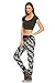 My Yuccie Women's Super Soft Comfy Print Jogger Pants with Zipper Side Pockets (S - XL)