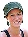 Linen Blend Military Cadet Hat (Olive Green)