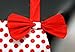 Hyzrz Lovely Lady Red Dot Kitchen Flirty Canvas Restaurant Cake Funny Aprons for Women Chef Bib Gift