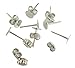 Crafts Stainless Steel Earrings Posts Flat Post Pad