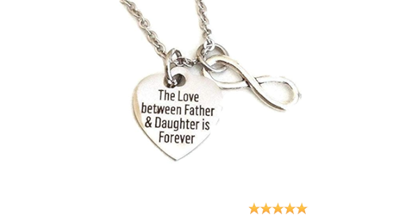 father daughter infinity necklace