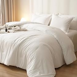 PHF Queen Comforter Set, 3 Pieces Soft Lightweight