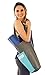 Yoga Mat Bag Carrier + Extra Yoga Mat Strap Holder for Carrying Yoga Mat - with 2 Extra Pockets For Keys, Phone and Extras. Cotton Canvas Tote Gym Sling - Yoga Bag for Men Women and Kids (Blue)