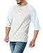 Aiyino Mens Henley Short Sleeve with 3 Buttons - Assorted Colors Large Sky Blue Shirts