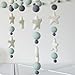 Baby Crib Mobile by Tik Tak Design Co – Felt Ball Mobile for Your Boy or Girl Babies Bed Room – 100% NZ Wool - Designer Colors to Match Your Nursery and Delight Your Child